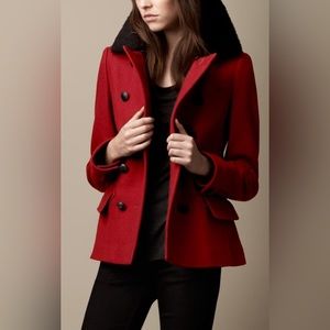 BURBERRY BRIT PEACOAT JACKET SIZE 4 US